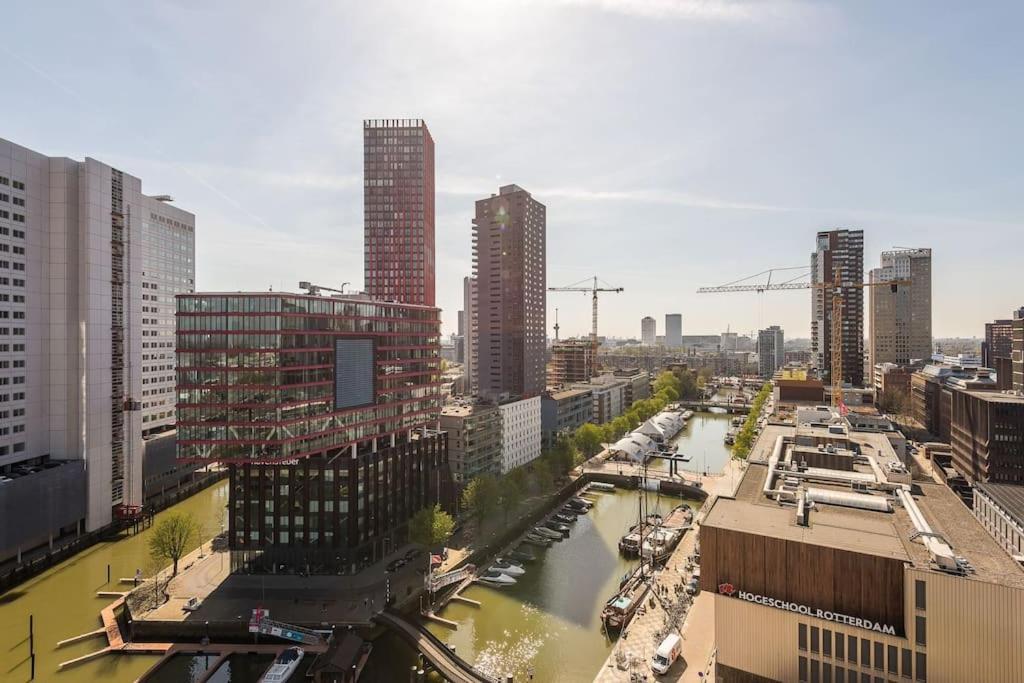 Stunning View Apt Free Parking Apartment Rotterdam Exterior photo